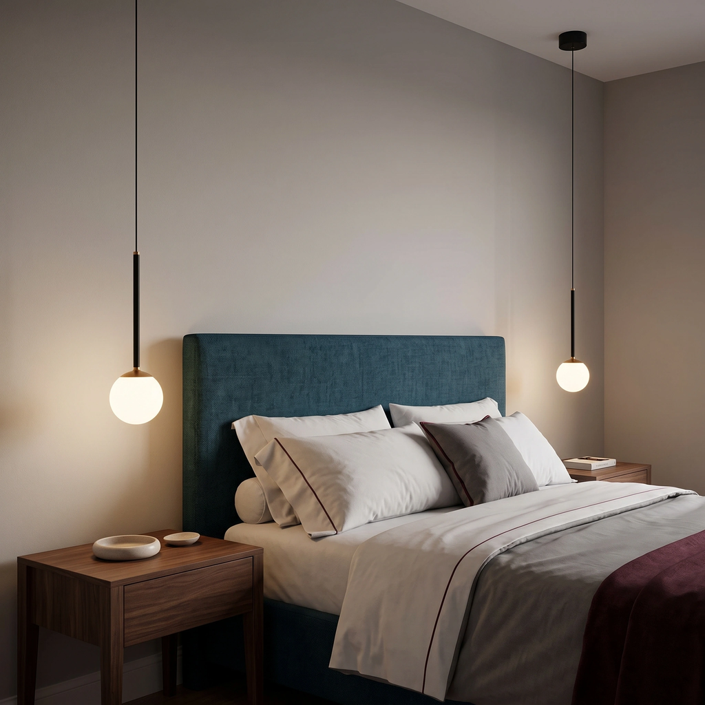 Lámpara acrílico aluminio Ø9,9x169,7 cm LED 7W 2200K -  LULC0365