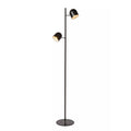 Lámpara de pie metal negro Ø23x1,41 cm 2 luces 5W- LULP0035
