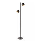 Lámpara de pie metal negro Ø23x1,41 cm 2 luces 5W- LULP0035