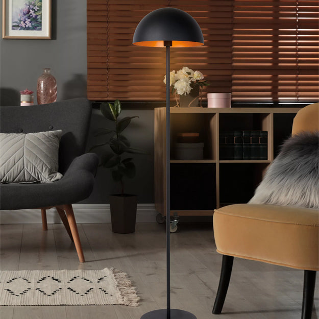 Lámpara de pie acero negro Ø35x160 cm E27 - LULP0072