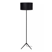 Cargar imagen en el visor de la galería, Lámpara de pie textil metal negro Ø38x1,47 cm E27 - LULP0074
