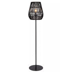 Lámpara de pie metal PVC negro Ø35 x 154 cm E27 - LULP0077
