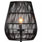 Lámpara de pie metal PVC negro Ø35 x 154 cm E27 - LULP0077