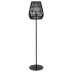 Lámpara de pie metal PVC negro Ø35 x 154 cm E27 - LULP0077