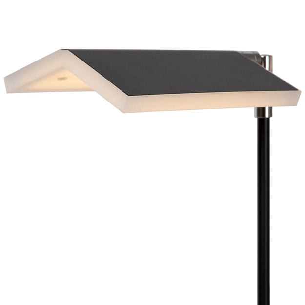 Lámpara de pie metal negro 20x1,40 cm LED 12W - LULP0078