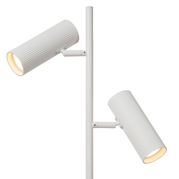 Lámpara de pie metal blanco Ø22x 14,0 cm 2xGU10 - LULP0081