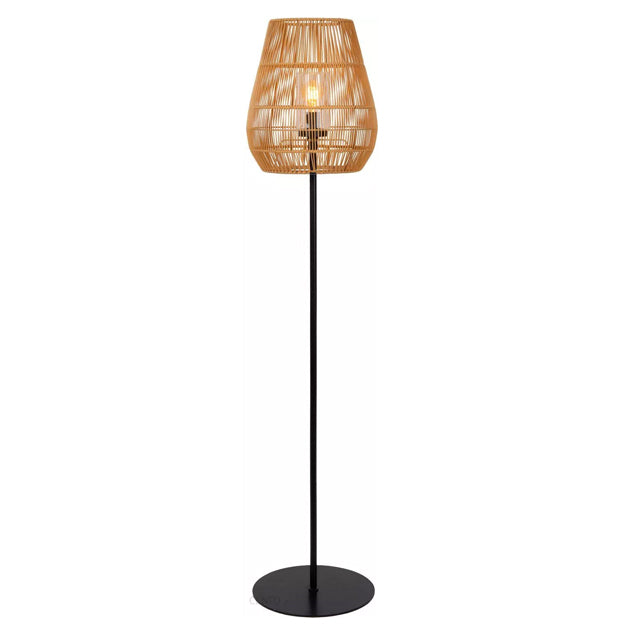 Lámpara de pie metal PVC natural Ø35x154 cm E27 - LULP0084