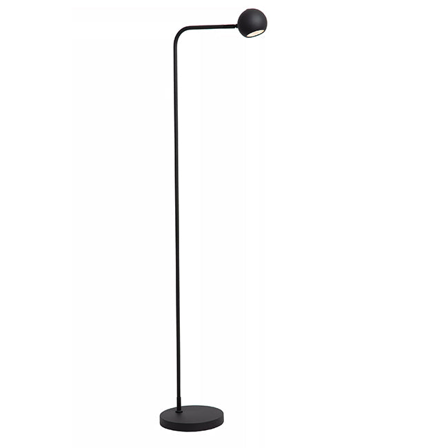 Lámpara de pie metal negro recargable Ø38,1x22x138 cm LED 3W - LULP0088