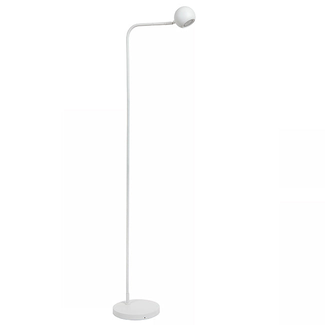 Lámpara de pie metal Blanco recargable Ø38,1x22x138 cm LED 3W - LULP0130