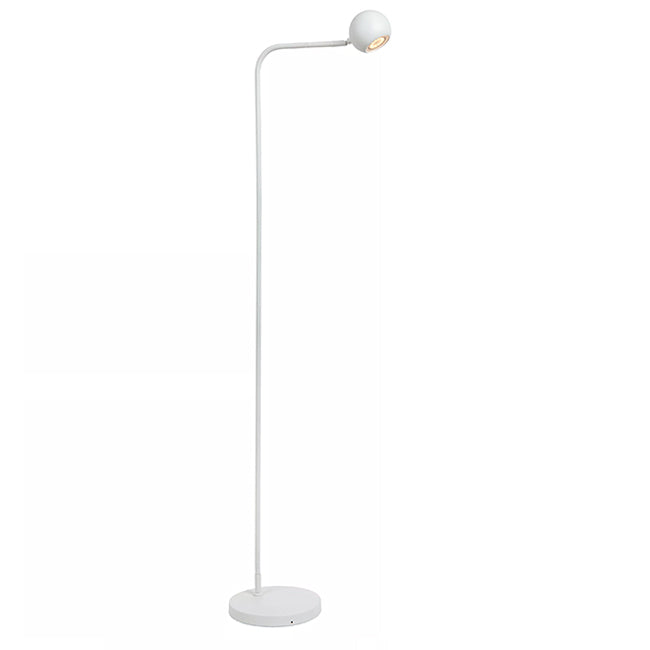 Lámpara de pie metal Blanco recargable Ø38,1x22x138 cm LED 3W - LULP0130