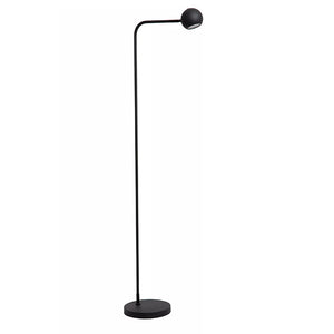 Lámpara de pie metal negro recargable Ø38,1x22x138 cm LED 3W - LULP0088