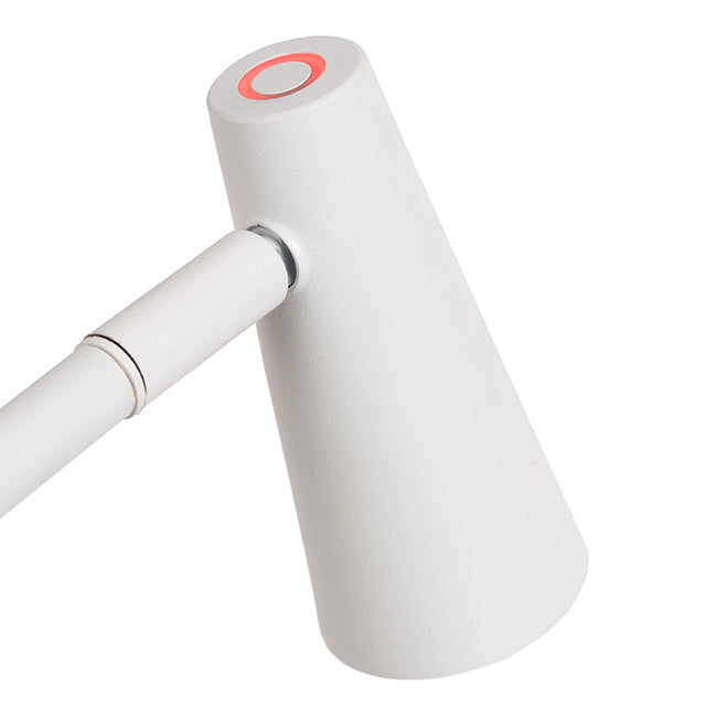 Lámpara sobremesa blanco recargable Ø14x30,5x47,5 cm LED 3W - LULS0175