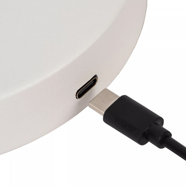 Lámpara sobremesa blanco recargable Ø14x30,5x47,5 cm LED 3W - LULS0175