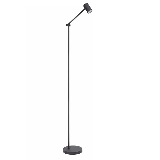 Lámpara de pie metal negro recargable Ø37,3x22x138 cm LED 3W - LULP0091