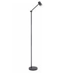 Lámpara de pie metal negro recargable Ø37,3x22x138 cm LED 3W - LULP0091