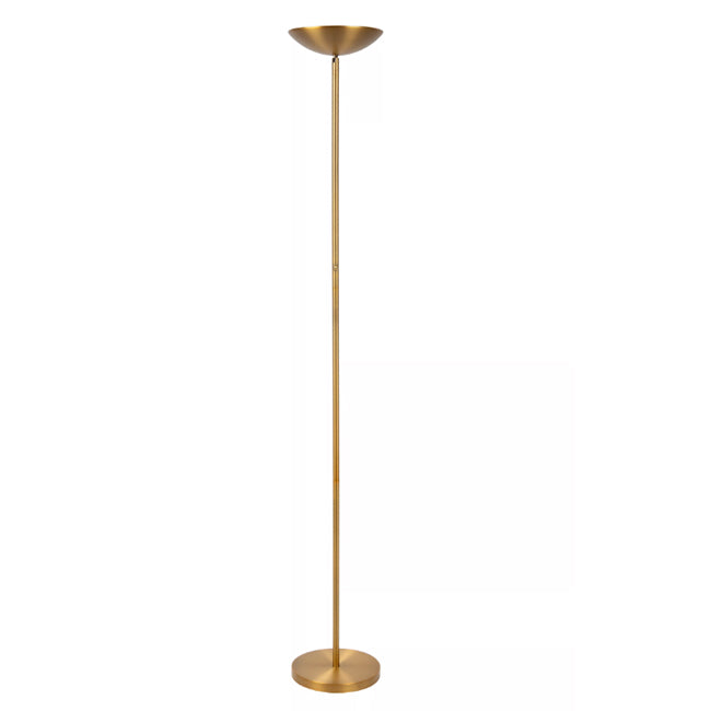 Lampara de pie metal oro mate Ø25,4x53,2x1,80 cm dimeable 20W LED - LULP0092