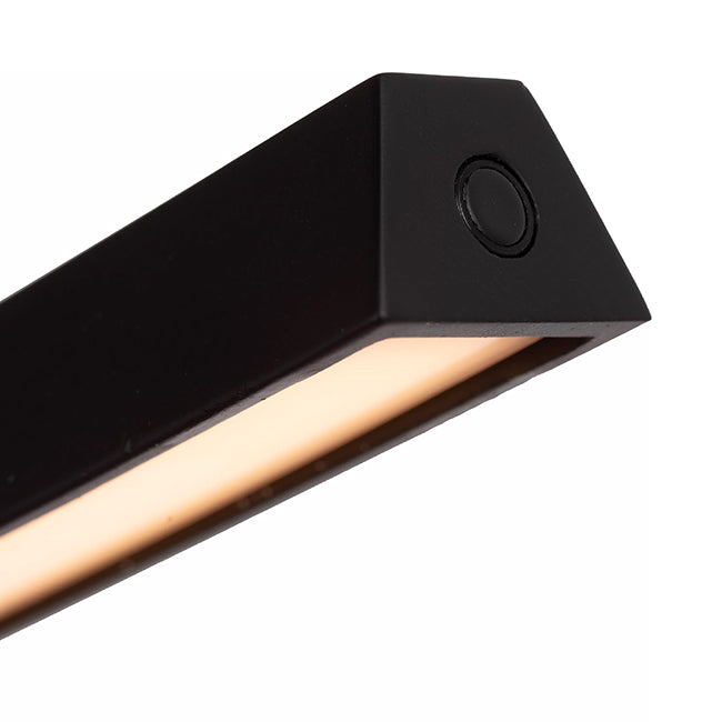 Lámpara de pie metal negro 20x1,37 cm LED 3W 2700k - LULP0097
