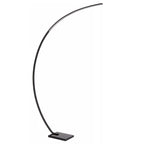 Lámpara de pie arco metal mármol negro 15W 2700K LED - LULP0098