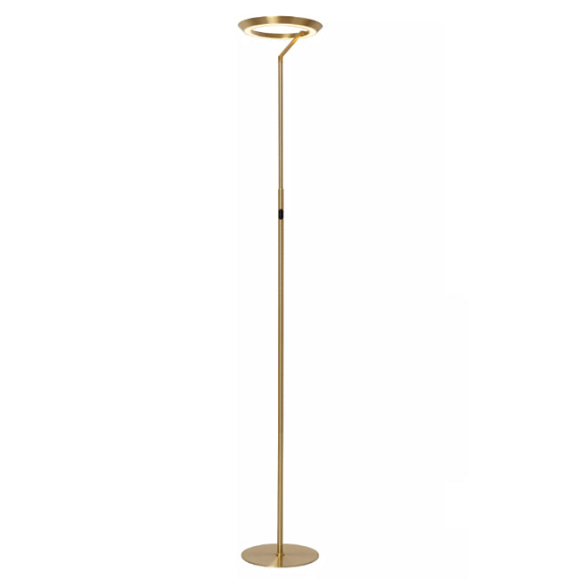 Lámpara de pie metal oro Ø28x1,74 cm 21W 2700K - LULP0099