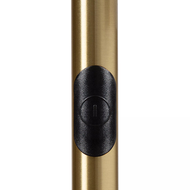 Lámpara de pie metal oro  Ø28x1,74 cm 21W 2700K - LULP0099