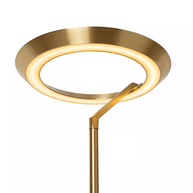 Lámpara de pie metal oro  Ø28x1,74 cm 21W 2700K - LULP0099