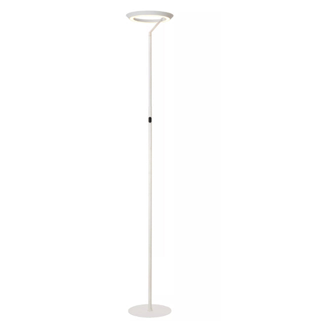 Lámpara de pie metal blanco Ø28x1,74 cm 21W 2700K - LULP0101