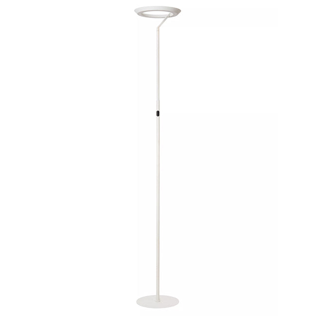 Lámpara de pie metal blanco Ø28x1,74 cm 21W 2700K - LULP0101