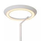 Lámpara de pie metal blanco Ø28x1,74 cm 21W 2700K - LULP0101