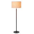 Lámpara de pie textil beige metal negro  Ø45x1,50 cm E27 - LULP0105