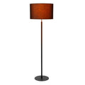 Lámpara de pie textil metal negro  Ø45x1,50 cm E27 - LULP0106