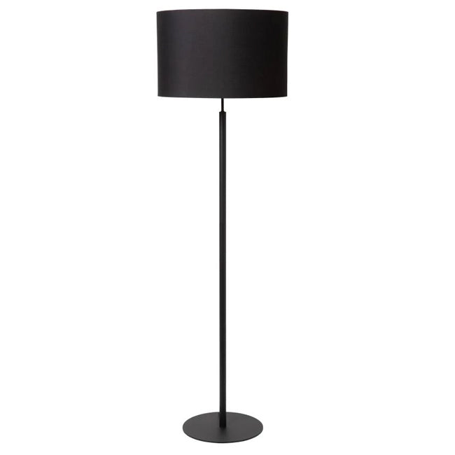 Lámpara de pie textil metal negro  Ø45x1,50 cm E27 - LULP0106