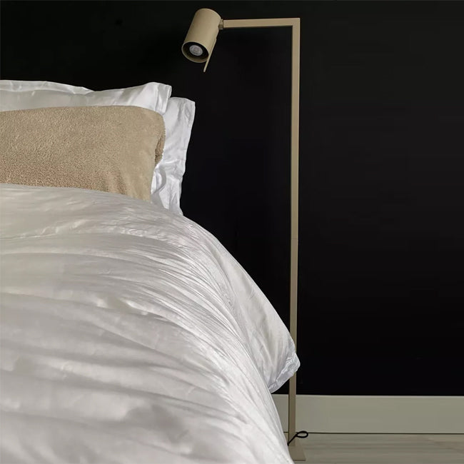 Lámpara de pie metal beige 28x1,30 cm GU10 - LULP0107