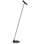 Lámpara de pie metal negro Ø23x1,27 cm LED G9 3W - LULP0108