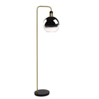 Lámpara de pie metal vidrio humo Ø28x158 cm E27 - LULP0110