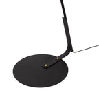 Lámpara de pie metal pantalla lino negro  Ø35x1,88 cm  E27 - LULP0116