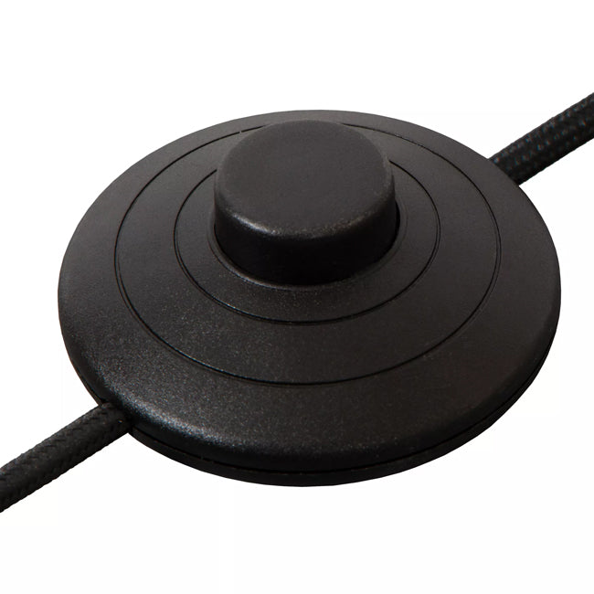 Lámpara de pie metal negro lino beige 28x1,280 cm 1xE27 - LULP0118