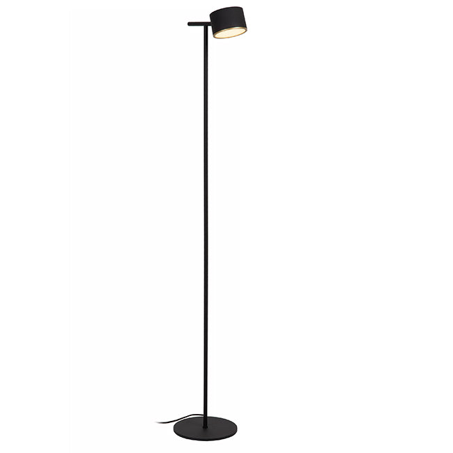 Lámpara de pie metal negro dimeable  Ø20x1.30cm 9W LED - LULP0120