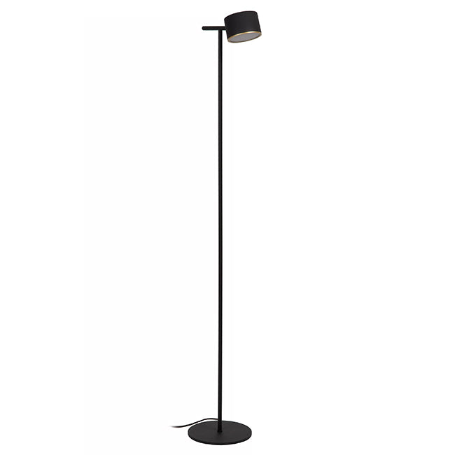 Lámpara de pie metal negro dimeable  Ø20x1.30cm 9W LED - LULP0120