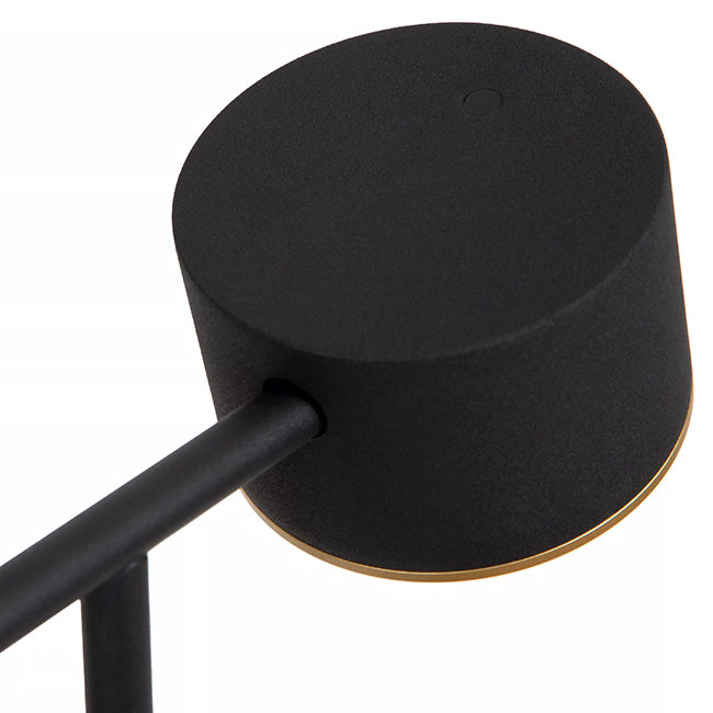 Lámpara de pie metal negro dimeable  Ø20x1.30cm 9W LED - LULP0120