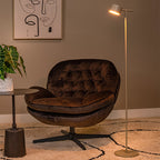 Lámpara de pie metal taupe dimeable  Ø20x1.305 cm 9W LED - LULP0122