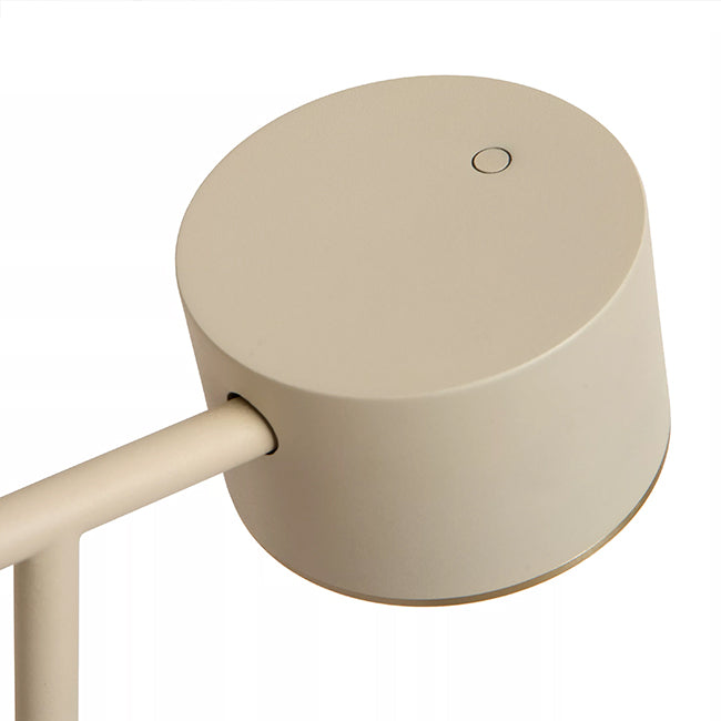 Lámpara de pie metal taupe dimeable  Ø20x1.305 cm 9W LED - LULP0122