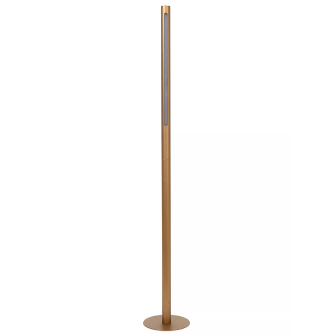 Lámpara de pie aluminio bronce Ø21x1,40 cm dimeable 18W LED - LULP0123
