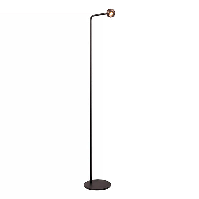 Lámpara de pie de aluminio café negro Ø22x143 cm 6,3W  2700K - LULP0127