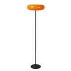 Lámpara de pie metal negro vidrio naranja Ø40x1,50 cm 3 luces G9 - LULP0129