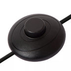 Lámpara de pie metal negro vidrio naranja Ø40x1,50 cm 3 luces G9 - LULP0129