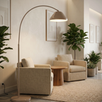 Lámpara de pie metal taupe Ø40x210 cm E27- LULP0131