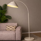 Lámpara de pie metal beige Ø40x210cm E27- LULP0132