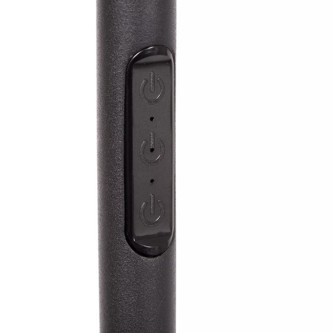 Lámpara de pie metal negro 2x12W con lector de 1x3W cm LED - LULP0133