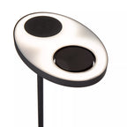 Lámpara de pie metal negro 2x12W con lector de 1x3W cm LED - LULP0133