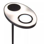 Lámpara de pie metal negro 2x12W con lector de 1x3W cm LED - LULP0133